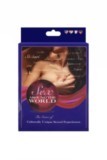 Boîte du jeu Sex Around The World avec cartes Visa, passeports, roulette et dés personnalisés pour découvrir des expériences inspirées de cultures du monde entier.